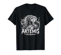 Artemide Cacciatore di Luna Dea Cacciatrice Foresta Artemis Maglietta