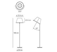 Artemide Choose piantana pergamena/cromo 1136120A