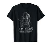 Artemide Dea del Mito Guerriero Luna Caccia Maglietta