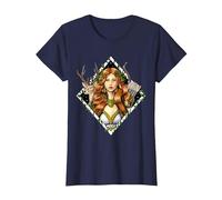 Artemide dea Greca Mitologici della Grecia Antica Maglietta, Donna, Navy, L
