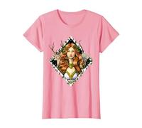 Artemide dea Greca Mitologici della Grecia Antica Maglietta, Donna, Rosa, L