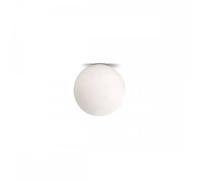 ARTEMIDE DIOSCURI LAMPADA DA PARETE E SOFFITTO ATTACCO PICCOLO E14 DIAMETRO 14CM IN VETRO SOFFIATO E POLICARBONATO COLORE BIANCO 1039110A