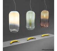 Artemide Gople lampada a sospensione blu/argento Artemide