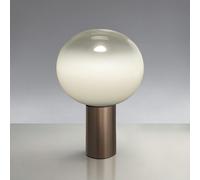Artemide Laguna 37 Lampada da Tavolo - Promo Diffusore sfumato trasparente, struttura bronzo santinato