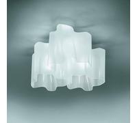 Artemide Logico plafoniera 3 luci 66x66 cm bianco Artemide