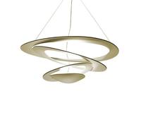 Artemide Pirce Sospensione LED, dorato - 3.000 K - ø67 cm - 1-10 V