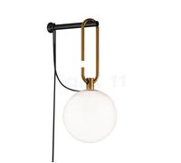 Artemide nh Wall applique a sfera, vetro e ottone Artemide