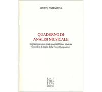 Artemide Quaderno di analisi musicale Pappacena Giusto