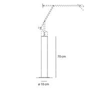 Artemide Supporto da terra per Tizio 35 - design Richard Sapper