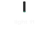 Artemide Tagora Lampada da soffitto LED, nero/verde - ø8 cm