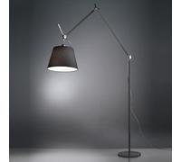 ARTEMIDE TOLOMEO MEGA LED Lampada da Terra- Saldi Alluminio Diffusore Nero ø 320 mm Sul cavo