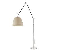 ARTEMIDE TOLOMEO MEGA LED Lampada da Terra- Saldi Alluminio Pergamena ø 420 mm Sul cavo