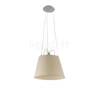 Artemide Tolomeo Mega Sospensione, telaio alluminio/paralume pergamena - ø42 cm