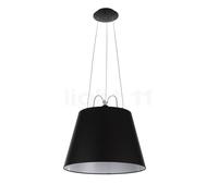 Artemide Tolomeo Mega Sospensione, telaio nero/paralume nero - ø52 cm