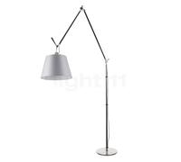 Artemide Tolomeo Mega Terra, telaio alluminio/paralume satin - ø36 cm - interruttore