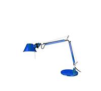 Artemide Tolomeo Micro Lampada Tavolo con Base Blu, alluminio