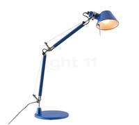 Artemide Tolomeo Micro Tavolo, blu scuro - con base da tavolo