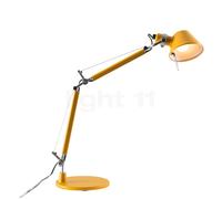 Artemide Tolomeo Micro Tavolo, giallo - con base da tavolo