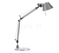 Artemide Tolomeo Micro Tavolo LED, alluminio - 3.000 K - con piede della lampada