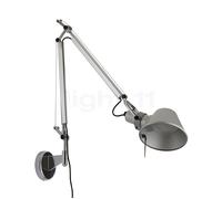 Artemide Tolomeo Mini Parete LED, alluminio lucidato e anodizzato - 2.700 K - con sensore di presenza