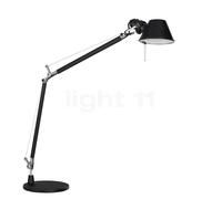 Artemide Tolomeo Tavolo, nero - con base da tavolo