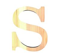 Artemio - 11,5 Centimetri-Bois-Lettera maiuscola S, di Colore Beige