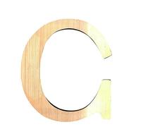 Artemio - 11,5 cm-Bois-in Capitale Lettera C, Colore Beige