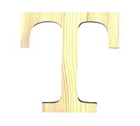 Artemio - 11,5 cm-Bois-in Lettera maiuscola T, Colore Beige