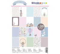 Artemio 11002540, Blocco di 40 Fogli di Carta per Scrapbooking, Formato A4, Circo