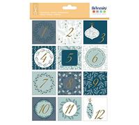 Artemio 11040151 Adesivi Quadrati per il Calendario dell'Avvento, Piante