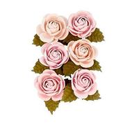 Artemio 11060586 Secret Garden Paper Rose - 8,9 cm - Rosa Scuro - 6 Pz