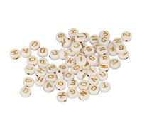 Artemio 11060774 300 Perline Alfabetiche, Bianche