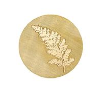 Artemio 13050049 Timbro a Cera in Ottone, 25 Mm, Felce