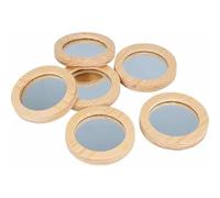 Artemio 14003410 Set di 6 Specchi da Taschino in Legno