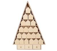 Artemio 14003548 Calendario dell'Avvento in Legno Abete