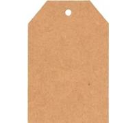Artemio 14030300 Etichette di Carta Kraft, 50 Pezzi