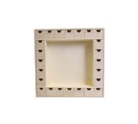 Artemio 39 x 39,5 x 6,5 cm Calendario dell'avvento di Legno con cassetti da Decorare, Beige, 39 x 39.5 x6.5 cm