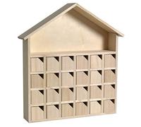 Artemio Calendario Avvento Casa 31,5 x 7 x 34 cm, Legno