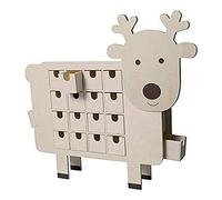 Artemio Calendario Avvento Renna, Legno, 48 x 7,5 x 43 cm