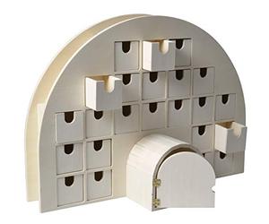 Artemio Calendario dell 'Avvento Igloo, Legno, 44 x 15,5 x 32 cm