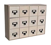 Artemio - Cassettiera in legno 41,5 x 11 x 32,5 cm, 41,5 x 11 x 32,5 cm