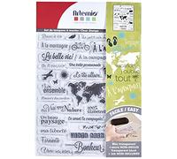 Artemio Clear-mots del voyage-37 tamponi, Silicone, Trasparente, 15,5 x 0,4 x 26 cm