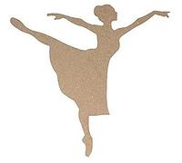 Artemio - Danzatrice Silhouette in Legno MDF, 15 cm