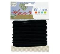 Artemio - Filo da Maglia 5 mm x 5 m, Colore: Nero