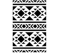 Artemio Fond Navajo 15020037 - Stencil, in plastica, Colore: Nero, 15,5 x 0,2 x 19,5 cm