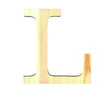 Artemio Lettera L in Legno, 11,5 cm, maiuscola, Colore: Beige