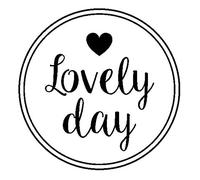 Artemio Lovely Day Tampone, Legno, Nero, 4,5 x 2,5 x 4,5 cm ARTHE1022