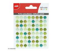 Artemio Mezza perline adesive verde 64 pezzi