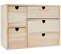 Artemio Mobile aggiuntivo con cassetti per Armadio o Tavolo, Realizzato in Legno, di Colore Beige, Dimensioni di 35 x 15 x 26 cm