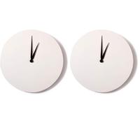 Artemio - Orologio Tondo da Decorare, 30 cm, Colore: Bianco (Confezione da 2)